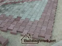 Процес укладання тротуарної плитки - Будівельні роботи процес