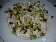 Рецепт Салат у стилі Мімоза, З куркою! стилі
