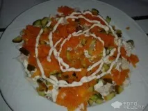 Рецепт Салат у стилі Мімоза, З куркою! рецепт