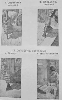 Ручне оброблення каменю, інструменти інструменти
