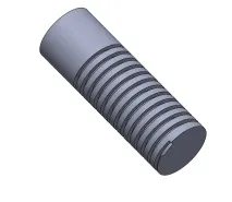 Створення гвинта в SolidWorks перетин