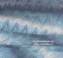 Схема палантину спицями шаль ажурна та з мохера з описом, фото та відео палантину