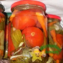 Асорті з огірків та помідорів на зиму рецепт з фото, Кулінарний блог помідорів