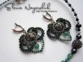 Майстер клас. Кільце з кристалами та перлами Swarovski в сутажній техніці. клас