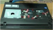 Інструкція з розбирання, збирання та чищення від пилу ноутбука eMachines E529 пилу
