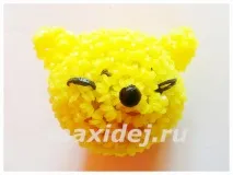 Як сплести з гумок кішку петель