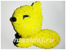 Як сплести з гумок кішку петель