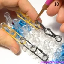 Як сплести кота з гумок на ручку на верстаті з фото та відео ручку