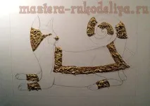 Майстер-клас з розпису Декоративне панно - Царівна-кішка розпису