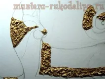 Майстер-клас з розпису Декоративне панно - Царівна-кішка майстер-клас