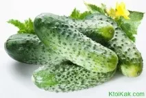 Огірок хімічний склад, калорійність, корисні властивості склад