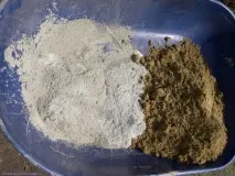приготвяне разтвор пясък цимент