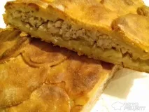 Рецепт Рибник,з начинкою з картоплі та чира у формі рибки) начинкою