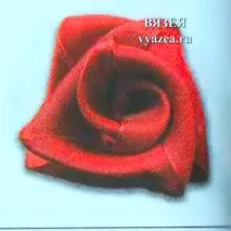Троянда плісирована зі стрічок своїми руками стрічок