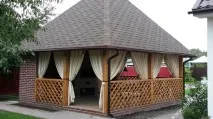 Штори для тераси та веранди захисні м’які та прозорі рулонні захисні