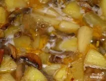Тушкована картопля з печерицями - покроковий рецепт з фото на тушкована
