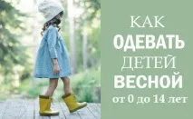 Весняний одяг для дітей від народження до 14 років дітей