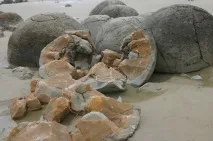 Валуни Моєракі (Moeraki Boulders) у Новій Зеландії boulders