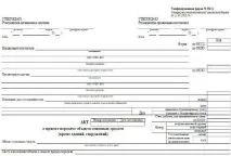 Акт про прийом передачі об’єкта основних засобів зразок оформлення передачі