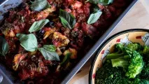 Баклажани, запечені з грибами та помідорами Вечеря без м’яса - Ingredients Matter грибами
