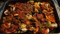 Баклажани, запечені з грибами та помідорами Вечеря без м’яса - Ingredients Matter грибами