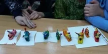 Ліпимо з пластиліну смішного песика ліпимо