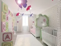 Дизайн штор для дитячої кімнати - фото модних тенденцій дитячої