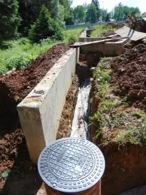 отводняване площадката отводняване площадката