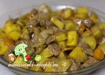 Яловичина з картоплею в мультиварці рецепт приготування яловичина