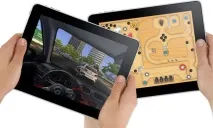 върху бутона игри iPad