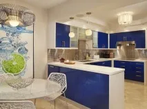 Сині меблі на кухні, Домфронт меблі
