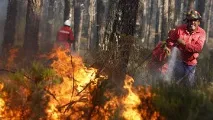 Камов» - на землі, іскри іскри
