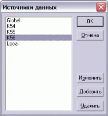 Конфігурування джерел даних конфігурування