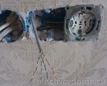 Підключення розетки RJ 45 підключення