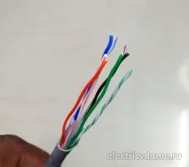 Підключення розетки RJ 45 підключення