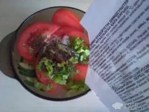 Рецепт Салат з помідорів та огірків у маринаді, рецепт