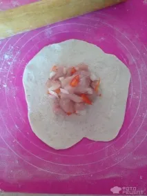 Рецепт Самса з куркою, цибулею та перцем, По-домашньому рецепт