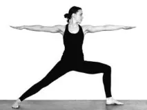 позицията virabhadrasana