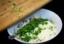 Швидка закуска рецепт приготування печериць з курячою грудкою закуска