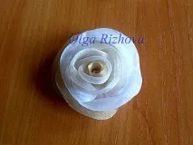 Квітка з органзи м’яка – Ярмарок Майстрів органзи