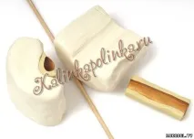 Фруктовий cane - Яблуко - з полімерної глини, майстер клас полімерної
