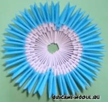 Модульне орігамі заєць схема складання з фотографіями складання