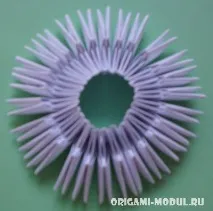 Модульне орігамі заєць схема складання з фотографіями орігамі