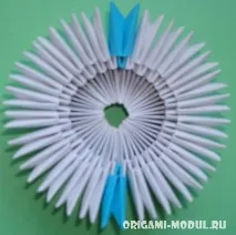 Модульне орігамі заєць схема складання з фотографіями орігамі