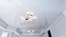 Натяжна стеля на кухні зі швидкою установкою в районі Коньково, великий каталог натяжних стель стеля