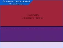 Обробка низу виробів з підкладкою виробів
