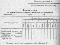 Огляд колісних пар тепловозів та вагонів, що пред’являються Правилами технічної огляд