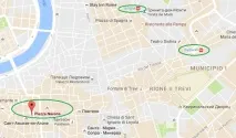 Площа Навона в Римі опис, фонтани, на карті площа