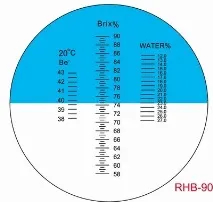 Рефрактометр MHRB 90 ATC для меду, желе, джемів та сиропів продаж, ціна в Краснодарі mhrb