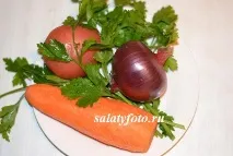 Рецепт салату з яловичого серця та моркви. моркви